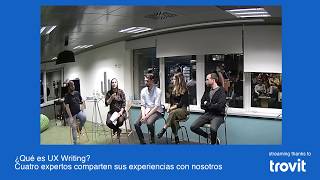 ¿Qué es UX Writing  ¡El meetup de UX writers Barcelona se estrena [upl. by Morgana]