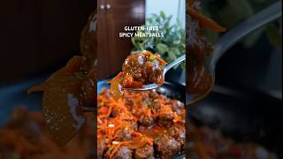 Tasty GlutenFree Meatballs with Spicy Tomato Sauce [upl. by Bose]