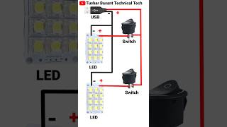 USB light Connection DIY Project shorts [upl. by Ahsikel]