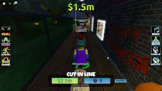 I PLAYED BATHROOM LINE SIMULATOR ON ROBLOX [upl. by Ahsinroc]