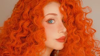 disney brave • merida cosplay makeup tutorial [upl. by Ahens]