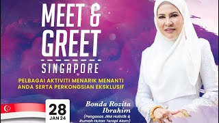 Meet amp Greet bersama Bonda Rozita Ibrahim di De Hall S’pore ditaja oleh AlHaq Travel amp Tours PL [upl. by Gaudette]