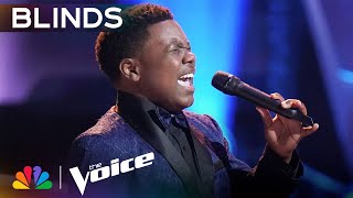 13YearOld Jaukeem Fortsons Unbelievable Performance of quotEasy On Mequot  The Voice Blind Auditions [upl. by Grimbal]