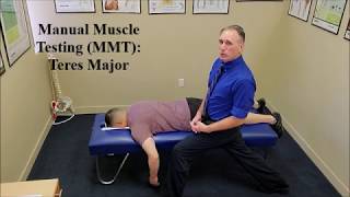 Manual Muscle Testing MMT Teres Major [upl. by Arhat232]