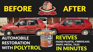 Automobile Restoration with Owatrol Polytrol  Revives Faded Plastic Paint Metal Tiles In Minutes [upl. by Nemrak]