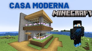 Como Construir Casa Moderna en Minecraft [upl. by Galina]