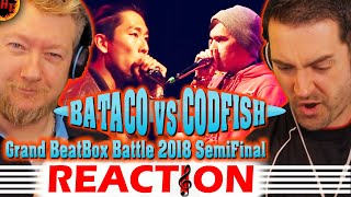 BATACO vs CODFISH Beatbox Reaction  2018 SEMI FINAL [upl. by Nyrak19]