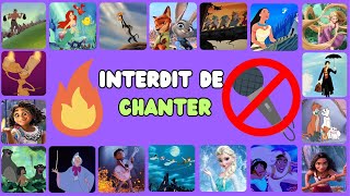 🚫🎶 Essaye de ne pas CHANTER 🎤🚫 quiz compilation DISNEY [upl. by Aliehs190]