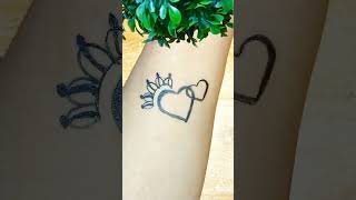 new tattoos designs heart 💜❤️❤️viral video [upl. by Samuella556]