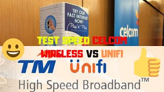 Speedtest Celcom Home Wireless Broadband vs Unifi RM139 30mps [upl. by Ahsieym527]