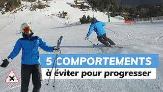 Ski  5 comportements à éviter pour progresser façon Labo du skieur [upl. by Enytsirhc]