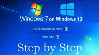 How to Install Windows 7 on Windows 10 without CD DVD and USB flash drive Complete Tutorial [upl. by Nauqit]