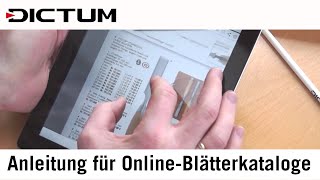 DICTUM OnlineBlätterkataloge  Anleitung  Werkzeugkatalog Gartenkatalog Messerkatalog Geschenke [upl. by Atinuahs]