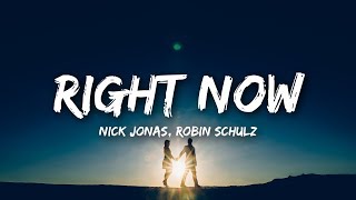 Nick Jonas Robin Schulz  Right Now Lyrics [upl. by Hallimaj889]