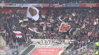 Sankt Pauli Fans in Düsseldorf 16032014 [upl. by Trudi]