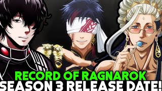 RECORD OF RAGNAROK SEASON 3 RELEASE DATE  Situation [upl. by Oaks]