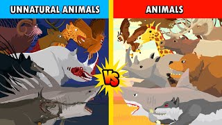 Unnatural Habitat Animals vs Animals  Unnatural Habitat Animals Animation [upl. by Elish]