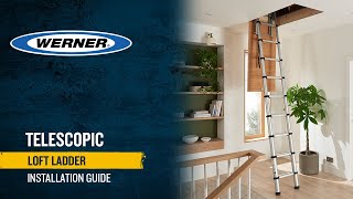 How to install a Werner Telescopic Loft Ladder [upl. by Ennyl]