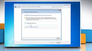 Windows® 7 How to Change Home group Password [upl. by Enomas]