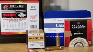 308 Win Load development 150 gr Nosler Partition with Hodgdon Varget [upl. by Keithley]