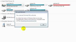 How to format c drive in Windows 7 [upl. by Fokos68]