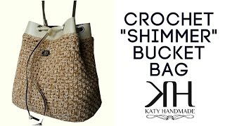 Tutorial borsa a secchiello uncinetto  Bucket bag crochet  Katy Handmade [upl. by Carleen]