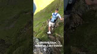 Striding Edge Helvellyn Lake District Cumbria [upl. by Darcey]