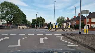 Smallthorne 3 Roundabouts From Moorland Road to Sneyd Hill Cobridge Driving Test Route Help Tips [upl. by Elokkin]