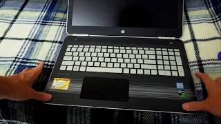 HP 2017 TPN Q173 15 bc213TX Pavilion Gaming Laptop unbox tear down RAM M2 SSD HDD upgrade repair fix [upl. by Tnarud]