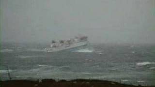 MV Hamnavoe in heavy seas [upl. by Nosduj183]