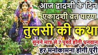 द्वादशी के दिन एकादशी व्रत पारण तुलसी की कथा  Dwadashi Ki Katha  Tulsi Ki Katha [upl. by Shiau]