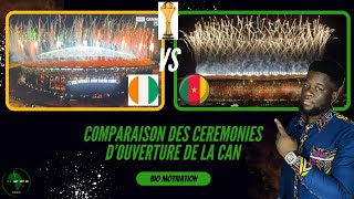 CAN 2023 Côté d’Ivoire Comparaison cérémonie d’ouverture Cameroun 🇨🇲 X Côte d’Ivoire 🇨🇮 [upl. by Dupaix438]