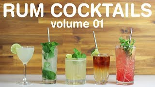 BEST RUM COCKTAILS  volume 01 [upl. by Ojytteb]