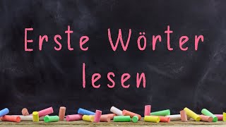 Erste Wörter lesen  Deutsch 1 Klasse [upl. by Hoye641]