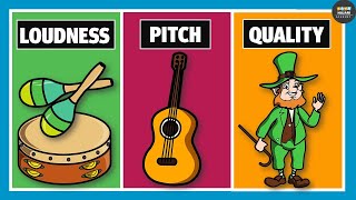 Characteristics of Sound  Pitch Loudness and Quality  Physics [upl. by Rabiah10]