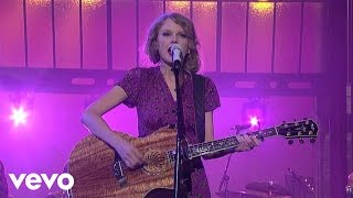 Taylor Swift  Back To December Live on Letterman [upl. by Eeliah]