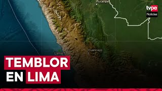 Temblor en Lima IGP reportó sismo de 45 de magnitud durante madrugada [upl. by Sherrill934]