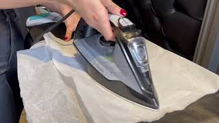 How to Iron Leather Clothing  How to Un wrinkle Leather Creases [upl. by Pearson478]