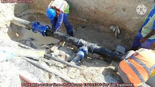 Portable water line shutdown 150x100 [upl. by Yoong]