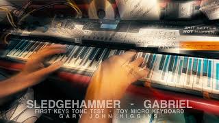 GARY KEYS TONE TEST ON SLEDGEHAMMER PETER GABRIEL COVER HOW TO  FIRST TRY SESSION [upl. by Bartlett110]