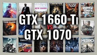 GTX 1660 Ti vs GTX 1070 Benchmarks  Gaming Tests Review amp Comparison  53 tests [upl. by Buroker]