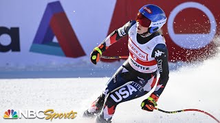 Mikaela Shiffrin secures her 91st World Cup victory with an exceptional downhill win  NBC Sports [upl. by Ytnom631]