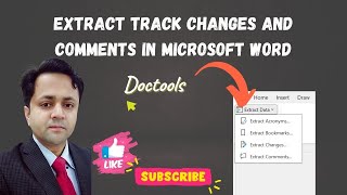 Extract Track Changes and Comments from Word file [upl. by Netsriik133]