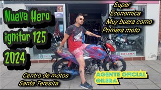 NUEVA HERO IGNITOR 125 CC 2024 ECONOMICA Y MUY BUEN COMO PRIMERA MOTO [upl. by Notxam996]