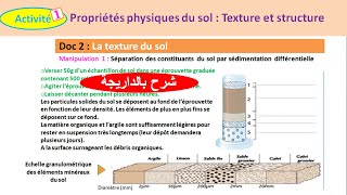 Activité 1  propriétés physiques du sol texture et structure شرح بالداريجة [upl. by Anahahs]