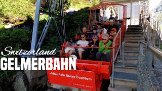 Gelmerbahn Mountain Roller Coaster Grimselwelt Switzerland  4K 60fps Video [upl. by Parshall]