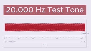 20000 Hz Test Tone  20 kHz sound [upl. by Emmeline]