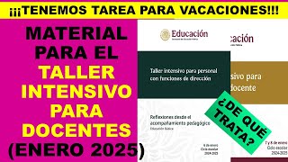 Soy Docente TALLER INTENSIVO PARA DOCENTES ENERO 2025 [upl. by Iolande981]