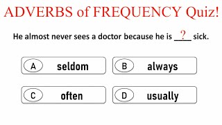 quotAdverbs of Frequencyquot Quiz English Grammar Quiz Learn and improve grammar [upl. by Golda]