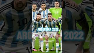 Argentina 2022 Squad🗿💀shorts argentina messi football worldcup [upl. by Knipe]